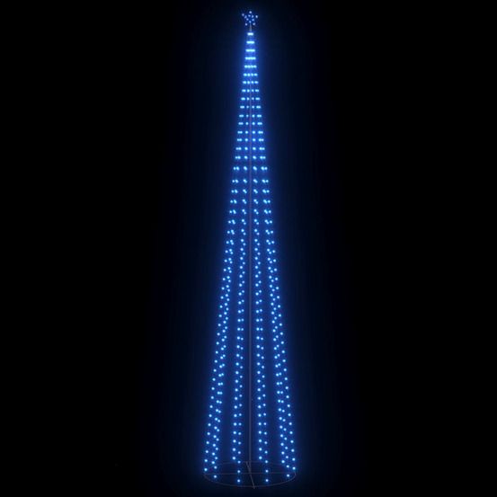 Sapin de noël cône 752 led bleues décoration 160x500 cm