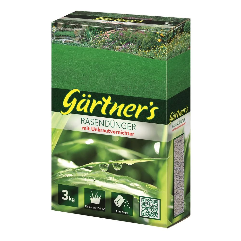 Engrais pour gazon avec désherbant 3 kg