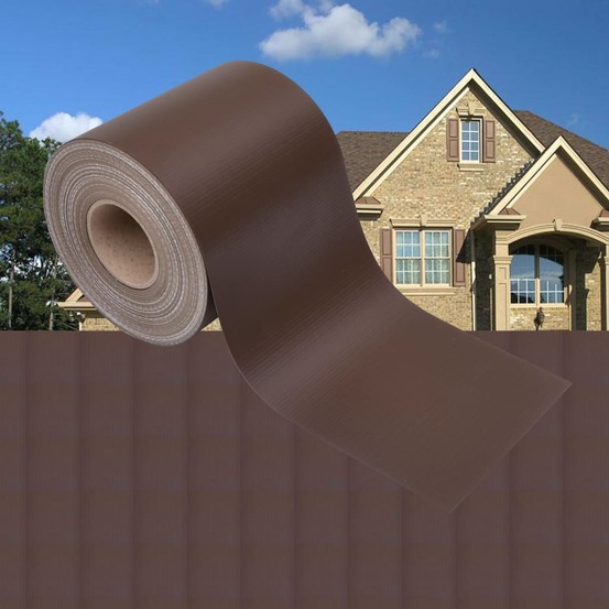 Écran d'intimité de jardin pvc 70x0,19 m marron