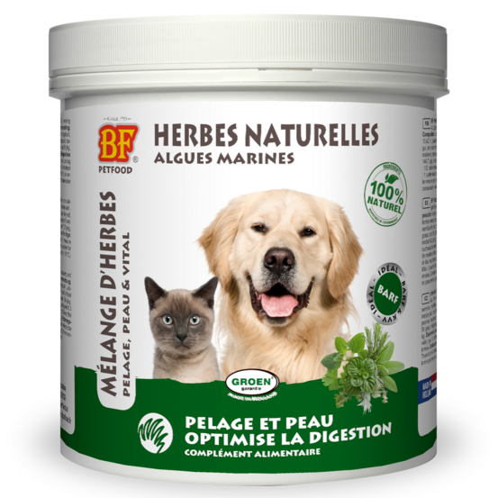 Herbes naturelles digestion pour chien et chat, 450g