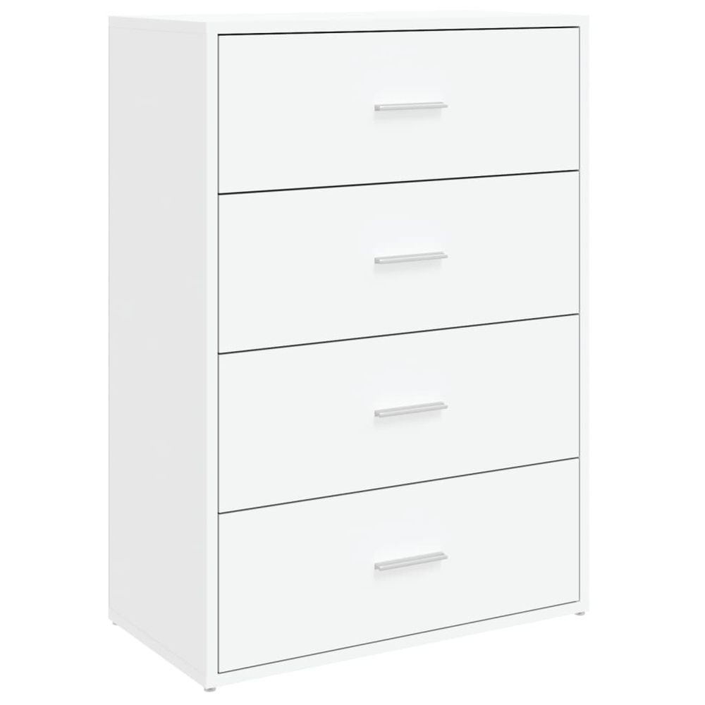 Buffet blanc 60x31x84 cm bois d'ingénierie