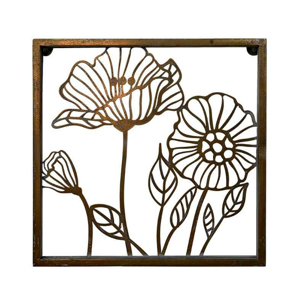 Décoration murale florale 32x29x33cm