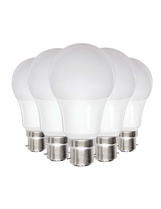Ampoule opaque classic poire led b22 9w 810lm blanc chaud lot de 5 - fox light
