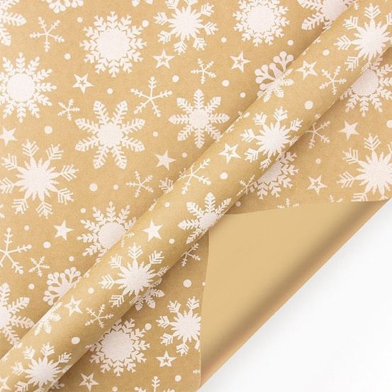 Papier cadeau de noël - flocon