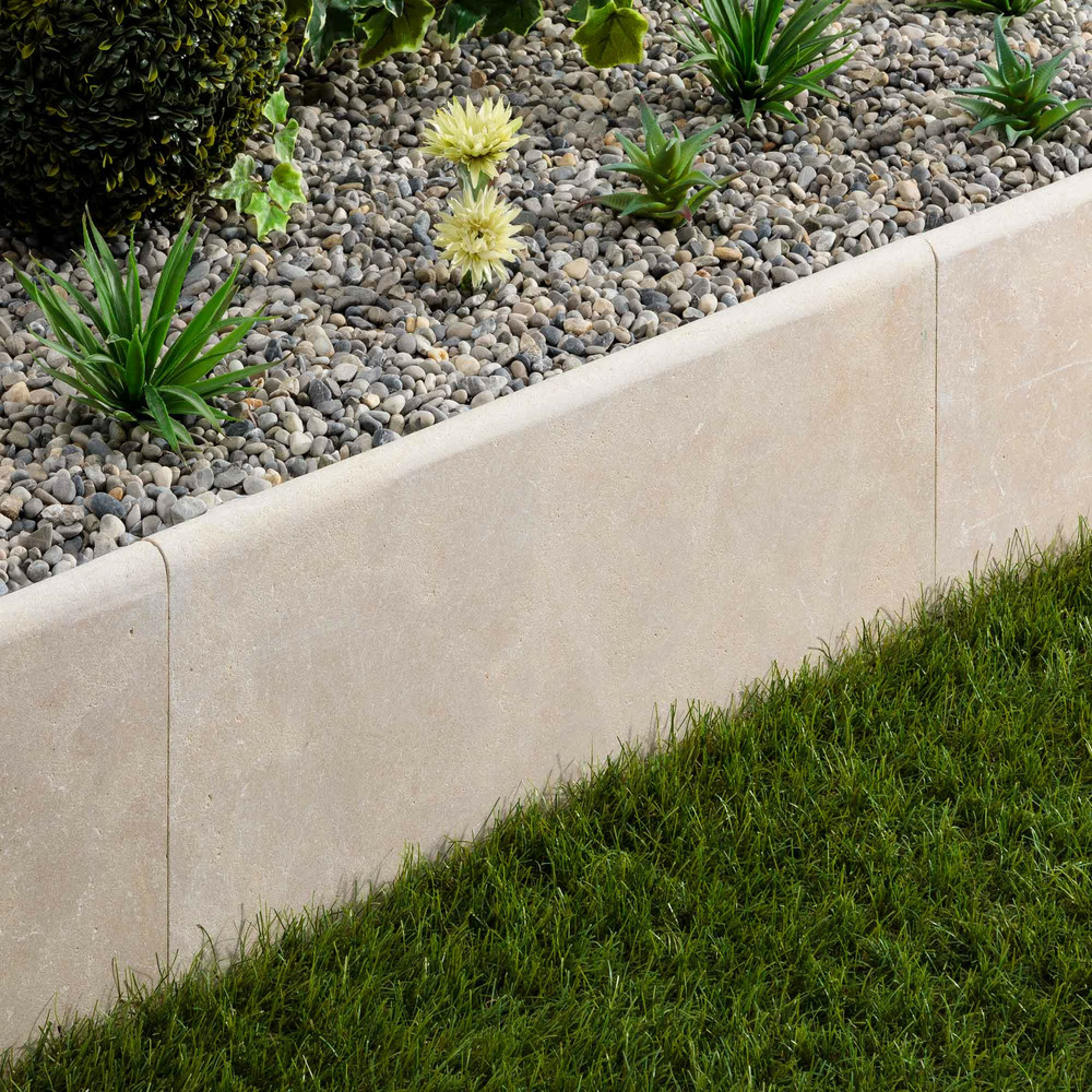 Bordure de jardin pierre de l'atlas beige 61x33x3 cm (à l'unité) - ro'ma nature