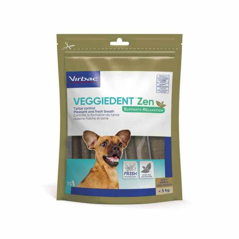 Friandises dentaire chiens de -5 kg - veggiedent zen xs 15 lamelles