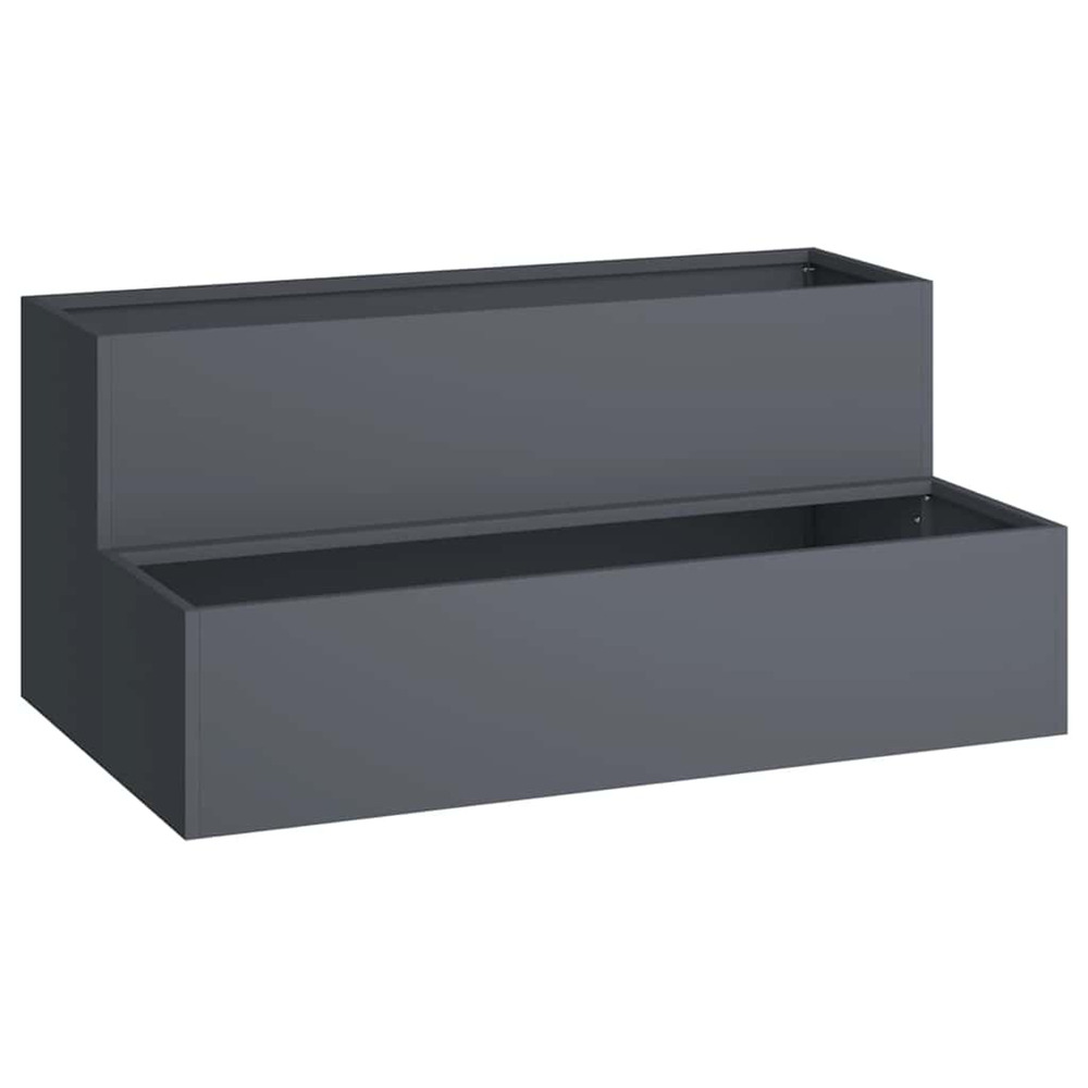 Cache-pot de jardin anthracite 100 x 60 x 45 cm