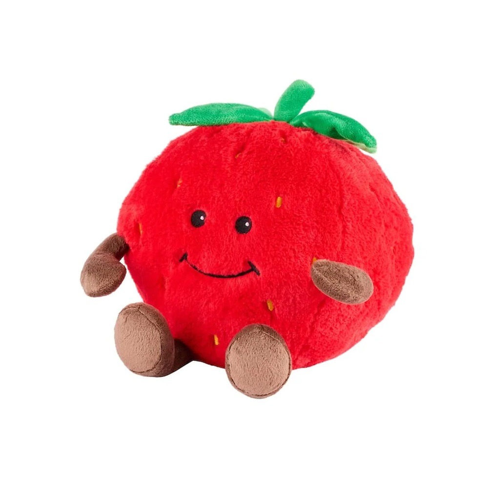 Peluche bouillotte fraise