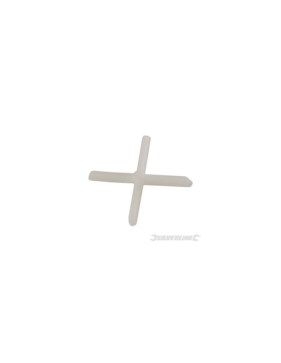 Silverline - croisillons de carreleur, 1000 pcs - 1,5 mm