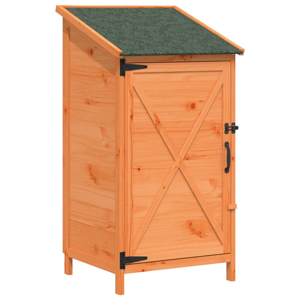 Abri de jardin marron 59,5 x 56 x 113,5 cm bois de sapin massif