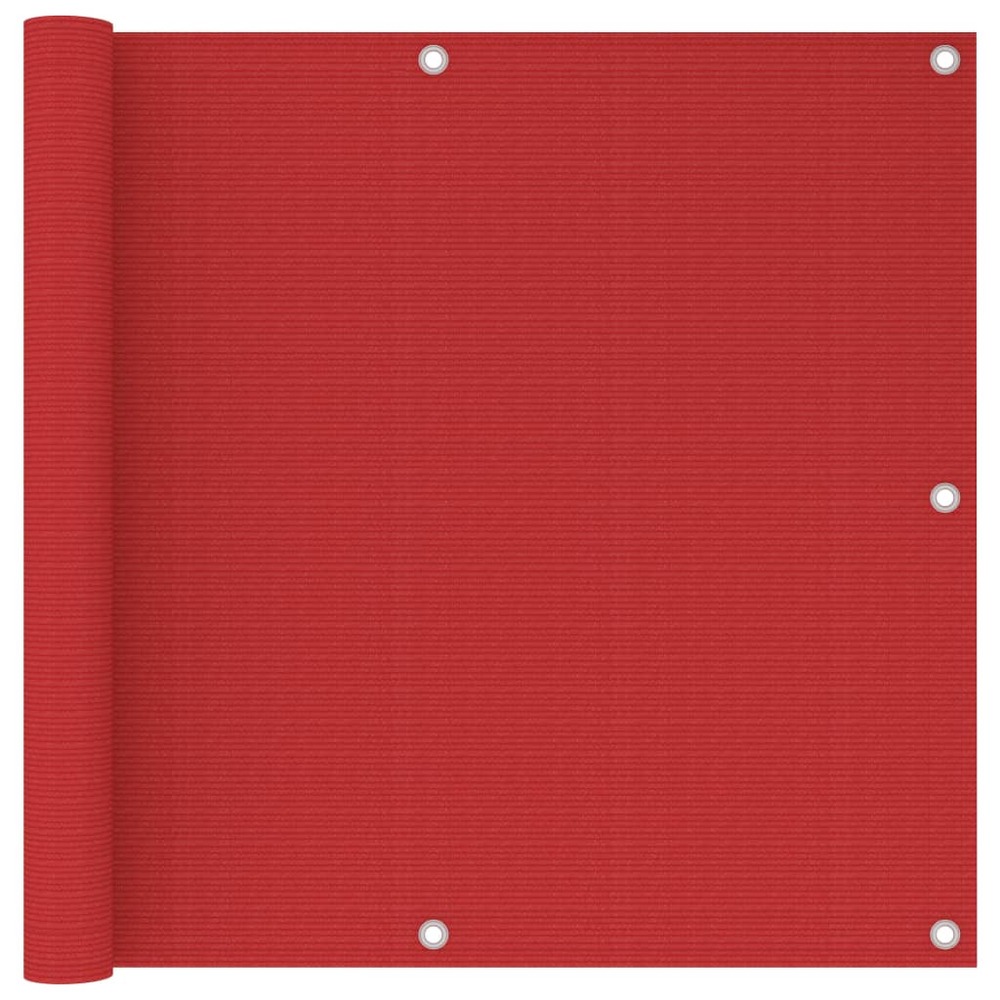 Écran de balcon brise pare vue protection confidentialité 90 x 300 cm pehd rouge