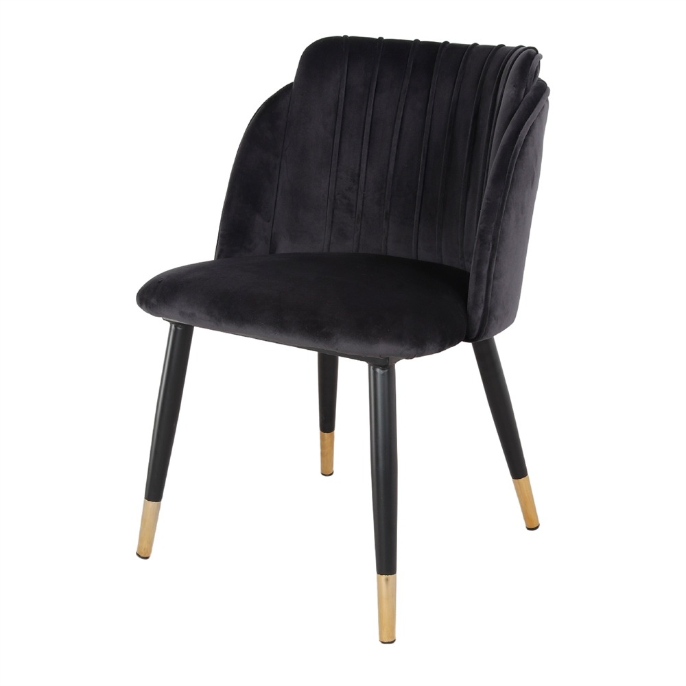 Chaise tapissée avec un style contemporain - modèle 061 - noir