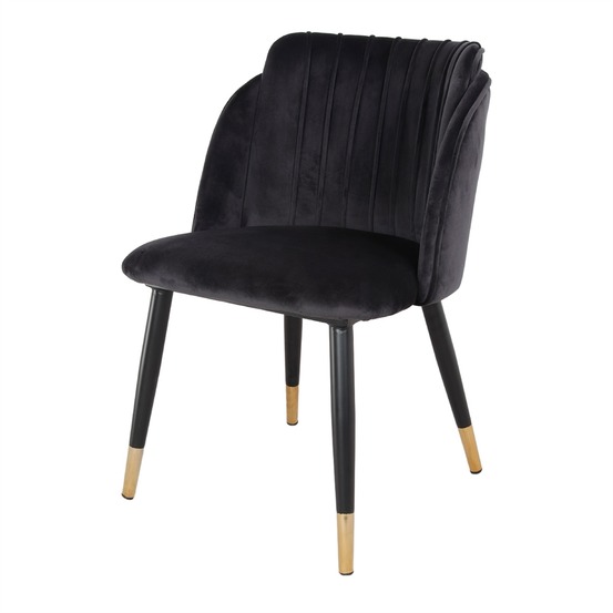 Chaise tapissée avec un style contemporain - modèle 061 - noir