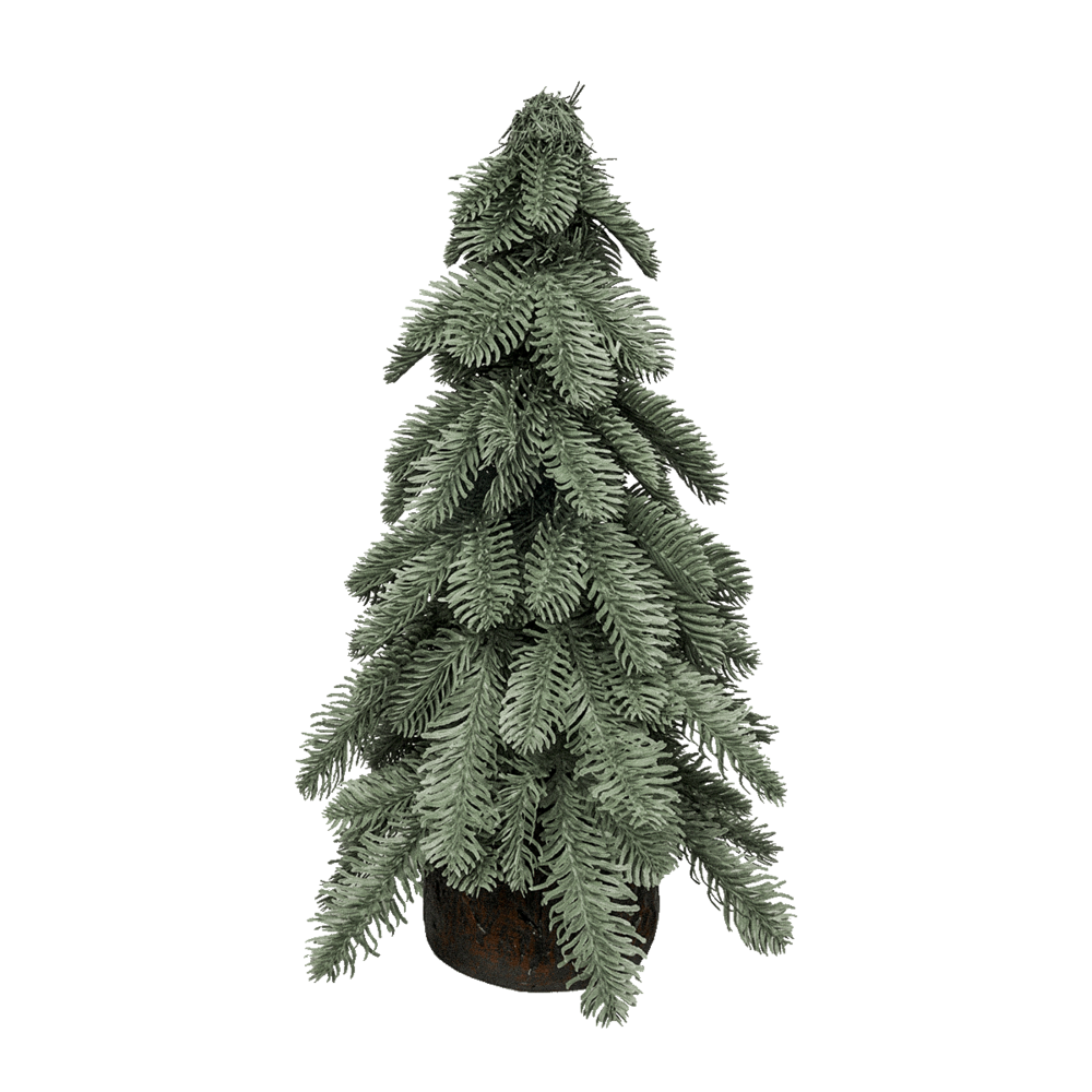 Petit sapin de noël artificiel de table 40 cm - style nobilis - little grove