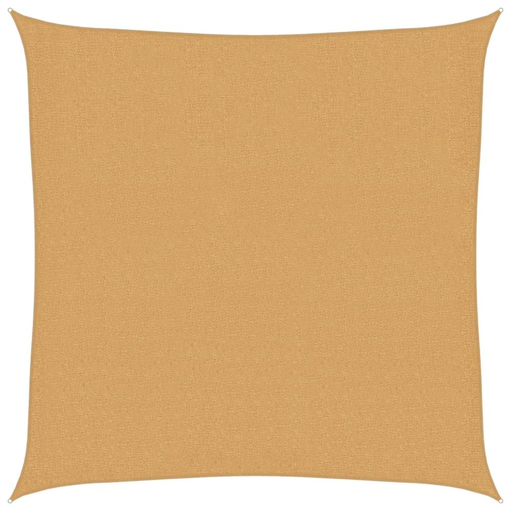 Voile d'ombrage 160 g/m² carré sable 2x2 m pehd