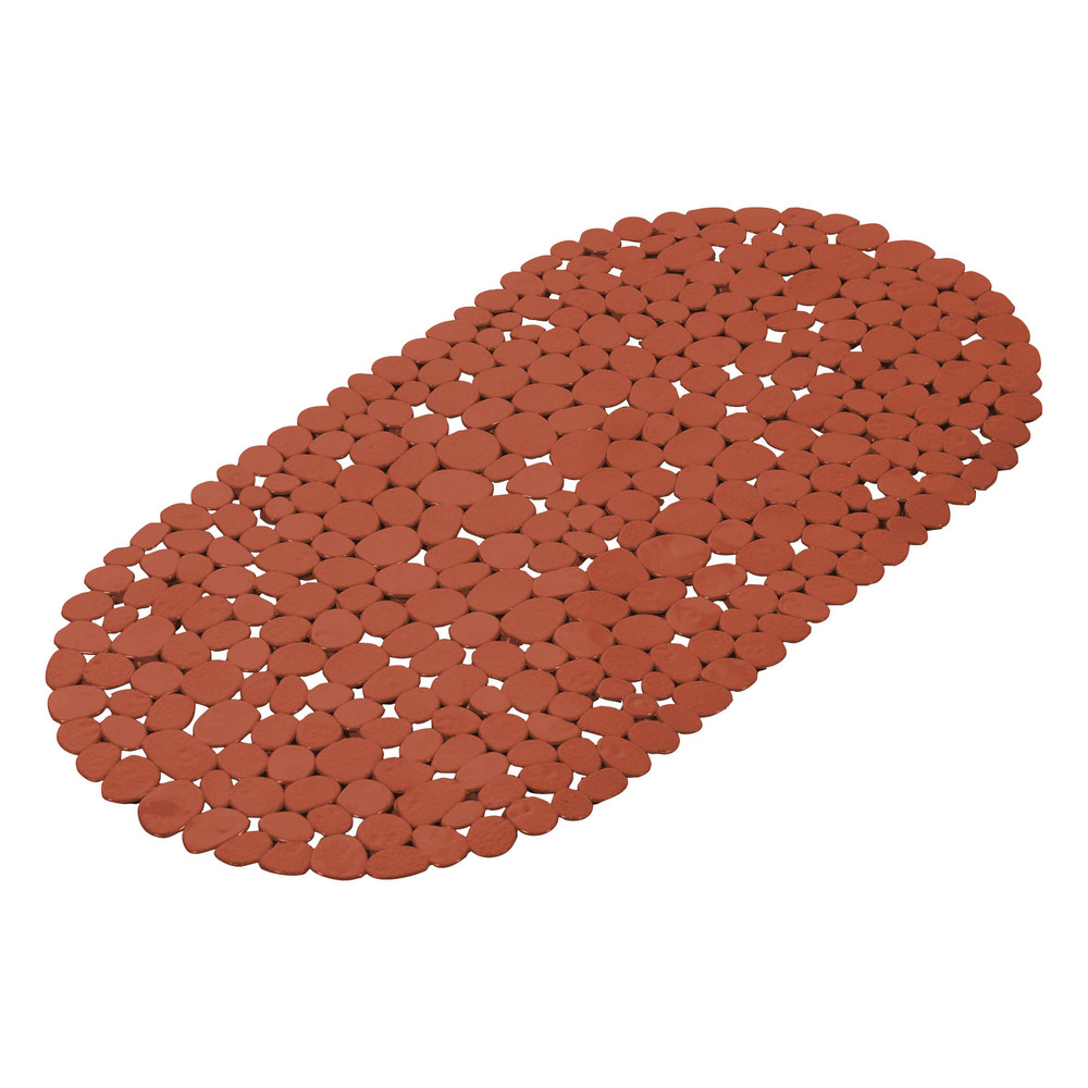 Tapis fond de baignoire confort terracotta