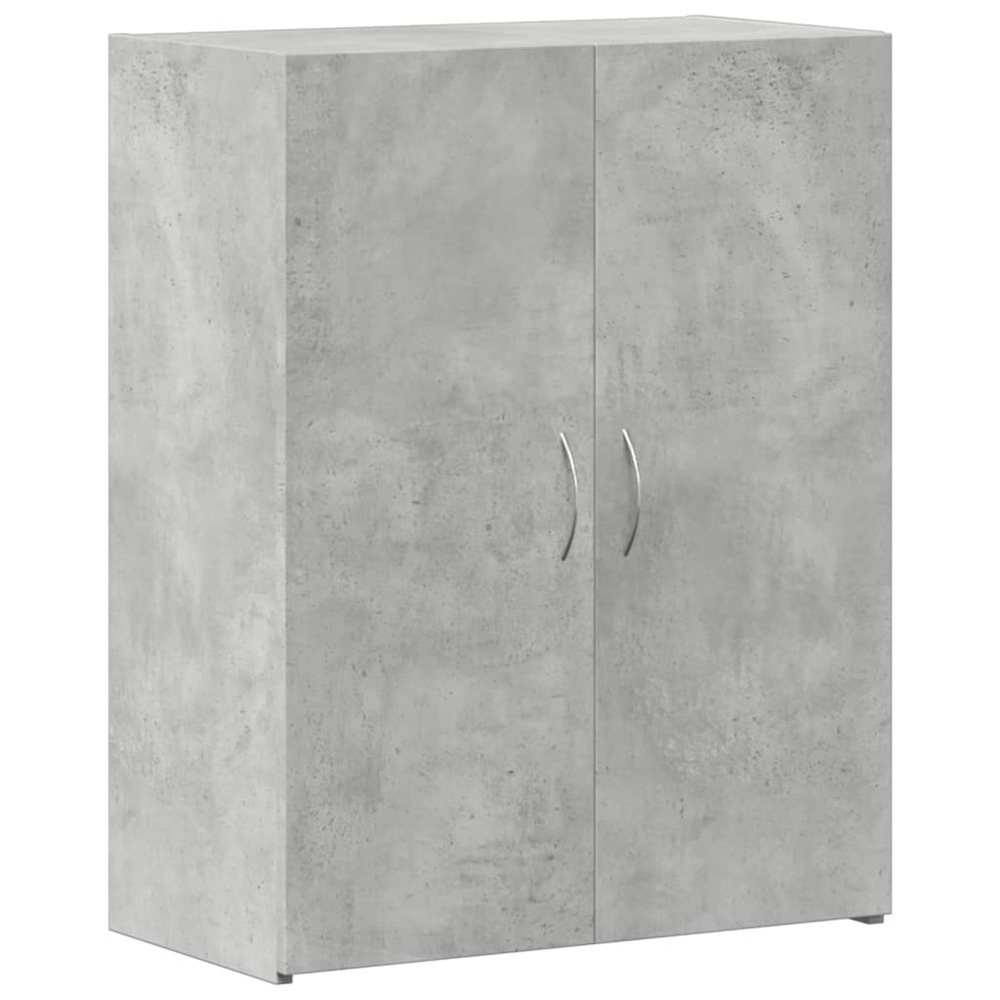 Armoire de classement gris béton bois d'ingénierie