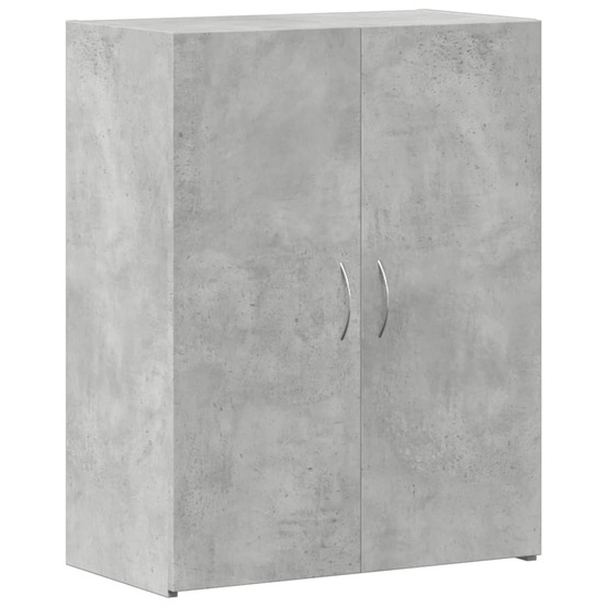 Armoire de classement gris béton bois d'ingénierie