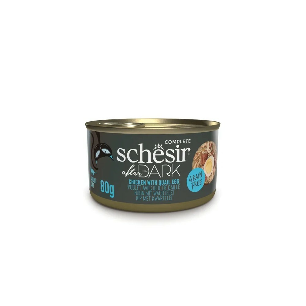 Pâtée chat - after dark poulet/oeuf - schesir 80 g