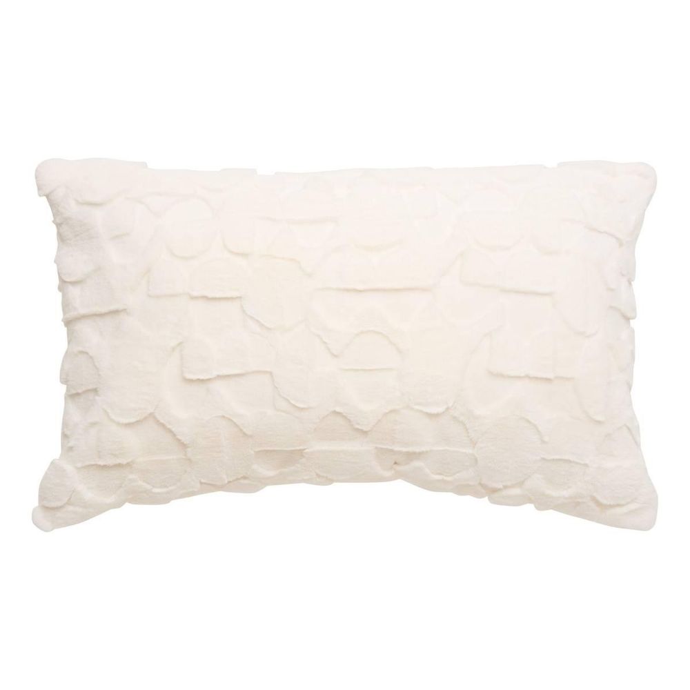 Coussin imitation fourrure 