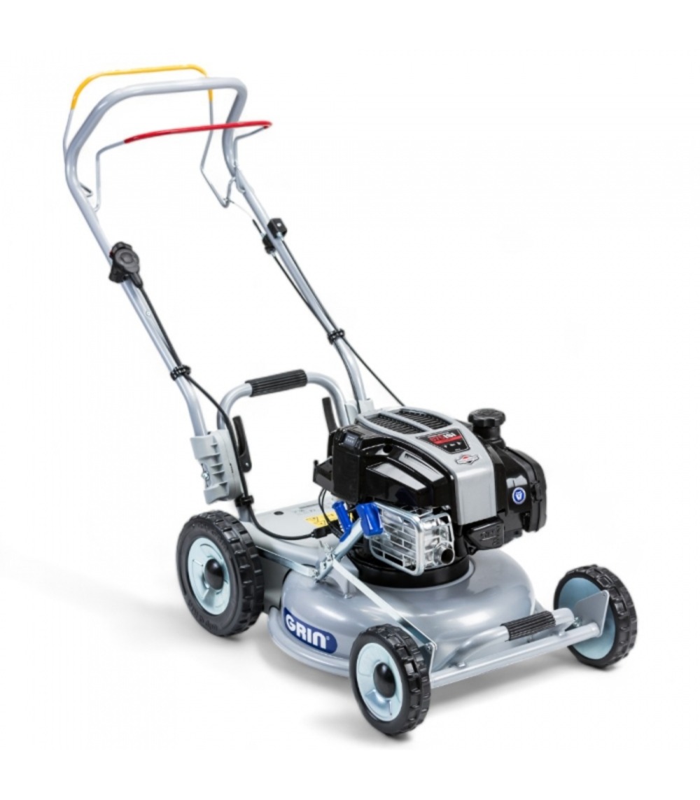 Tondeuse thermique briggs stratton 163 cm3, démarrage électrique - mulching avancé, 1200m2, 1 vitesse av - grin hm46a-is