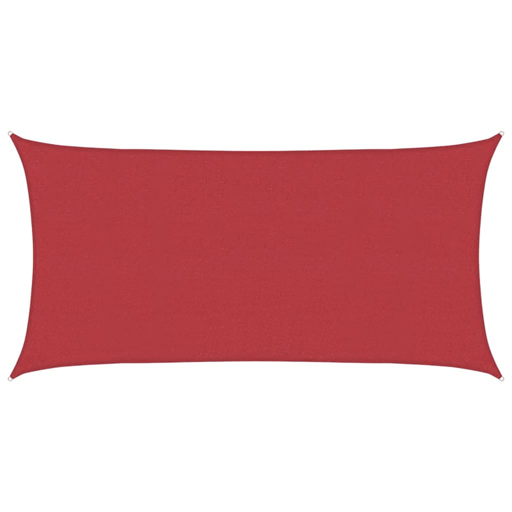 Voile d'ombrage 160 g/m² rouge 2x4 m pehd