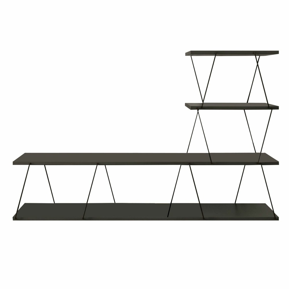 Meuble tv suspendu en bois et métal victor