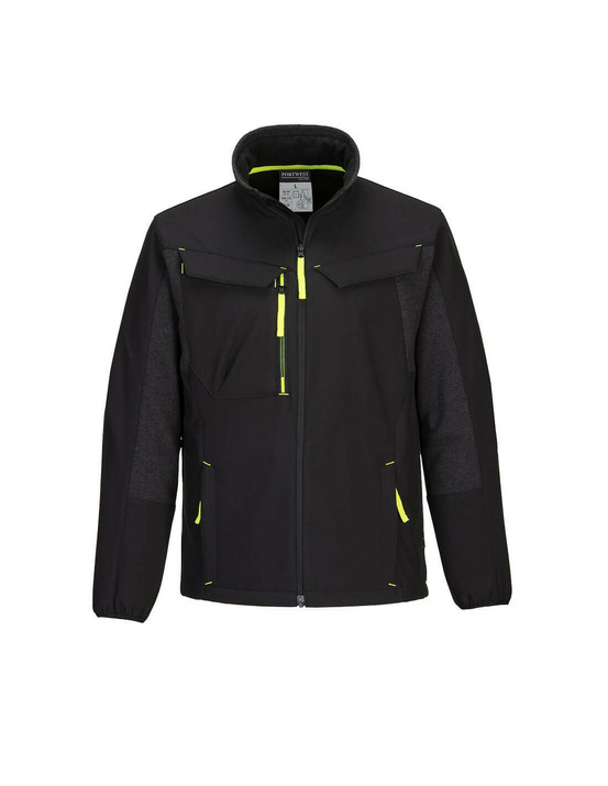 Veste softshell wx3 eco hybrid (2 couches) couleur : noir taille m - portwest