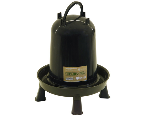 Abreuvoir 10 litres sur pieds pour poules et volailles • abreuvoir en plastique recyclé