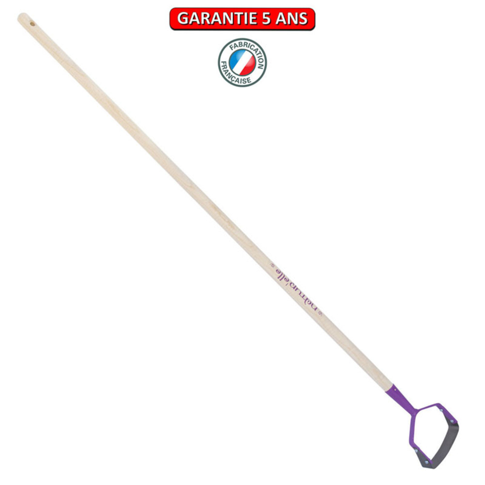 Grattoir lame de 14 cm, manche 130cm - framboisine