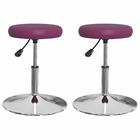 Chaises de salle à manger 2 pcs violet similicuir