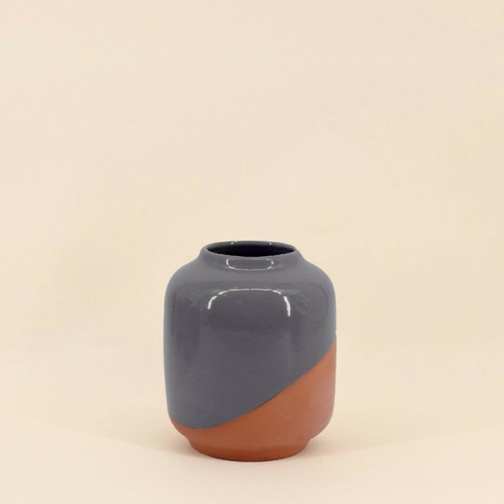 Vase bicolore 16cm terracotta, tilto