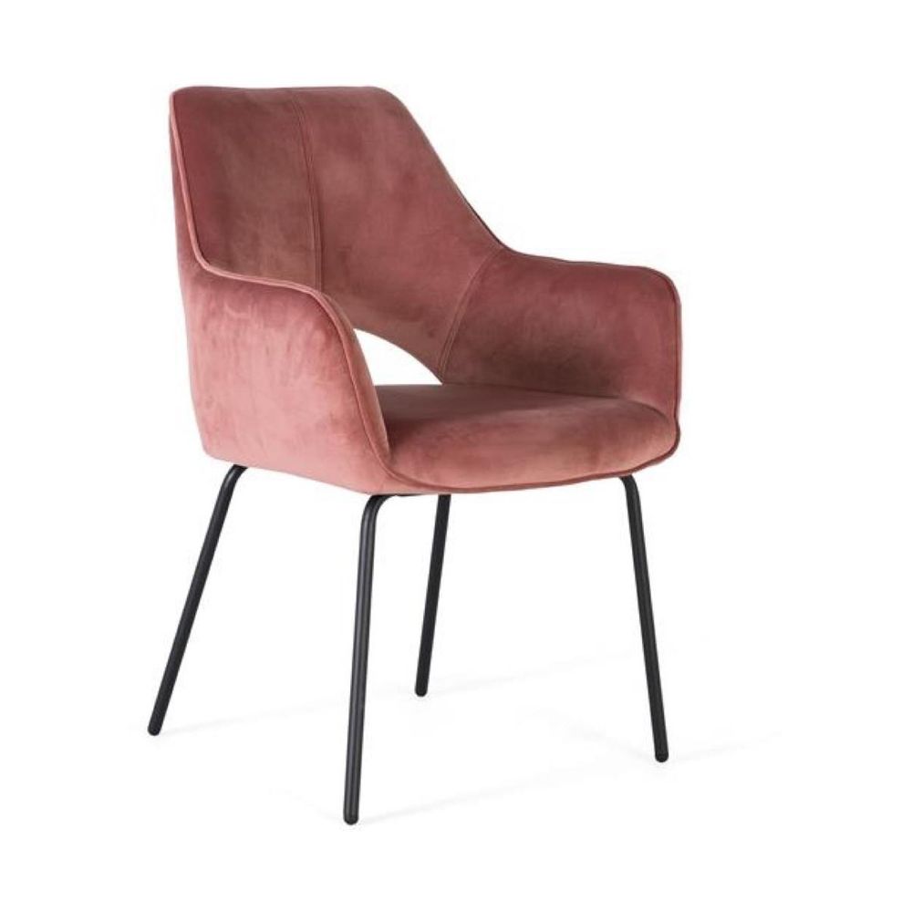 Lot de 2 chaises fer rose - décoration d'autrefois
