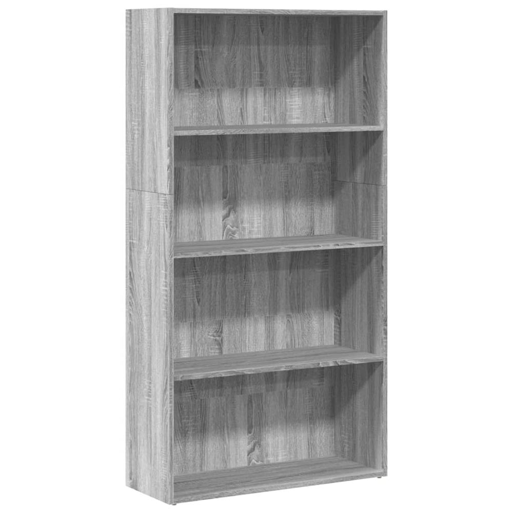 Bibliothèque sonoma gris 80x30x152 cm bois d'ingénierie