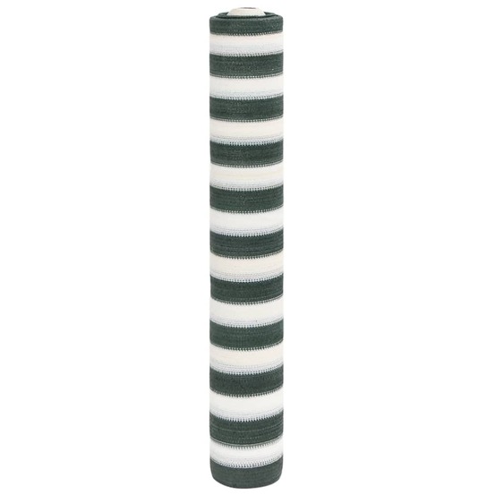 Filet brise-vue vert et blanc 1,5x10 m pehd 150 g/m²