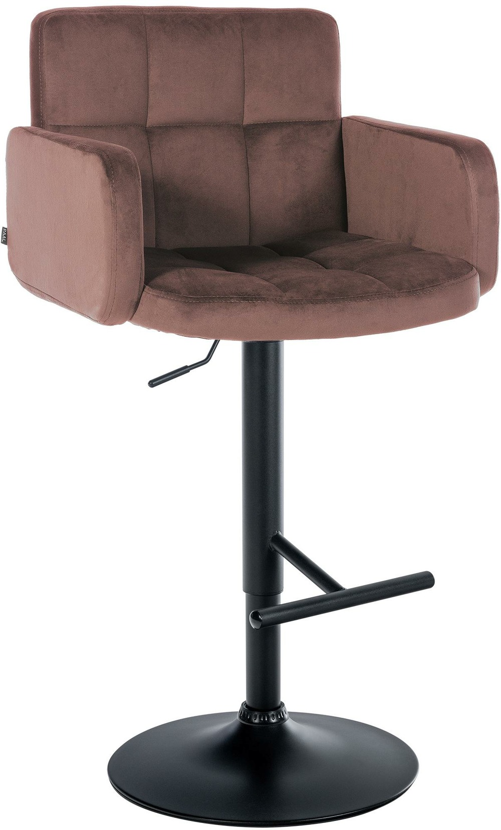 Tabouret de bar los angeles velours noir