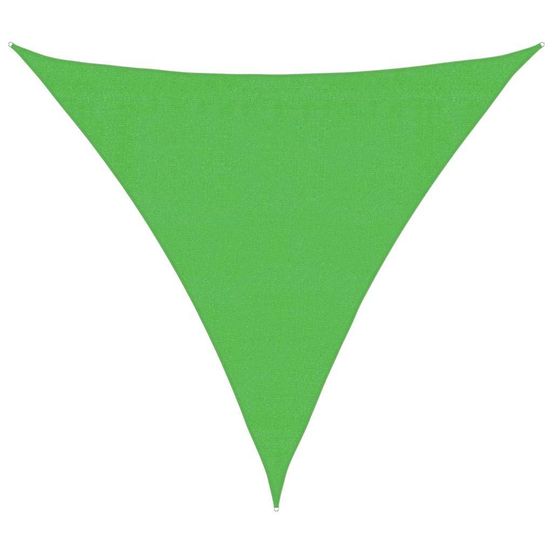 Voile d'ombrage 160 g/m² vert clair 3,6x3,6x3,6 m pehd