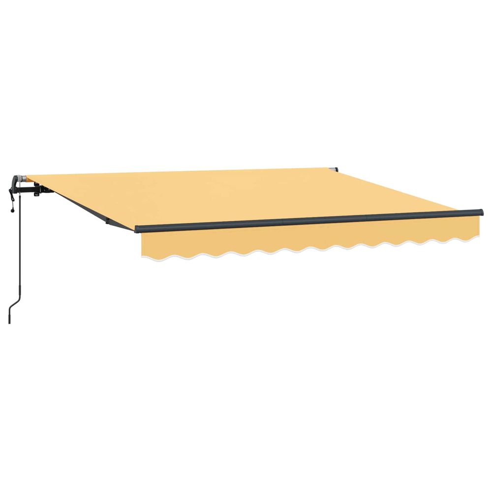 Auvent rétractable sable 600 × 300 cm tissu et aluminium