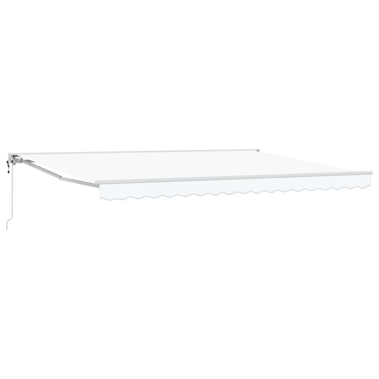 Auvent rétractable électrique blanc 4,5 × 3 m