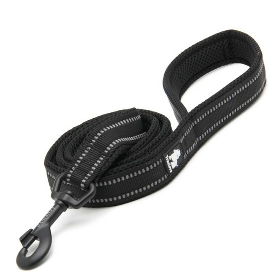 Laisse chien walk assortie au harnais truelove country plus - 200 cm - Noir