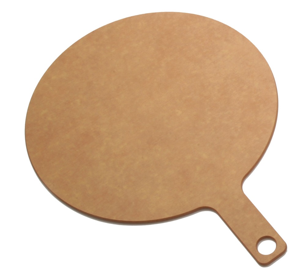 Planche à découper en fibre de bois avec manche ø 25 cm - matériel chr pro