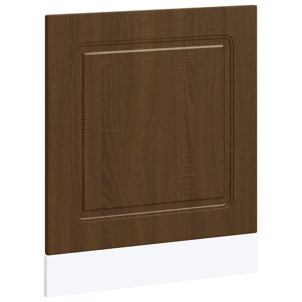 Panneau de lave-vaisselle kalmar chêne marron 60x1,5x57 cm