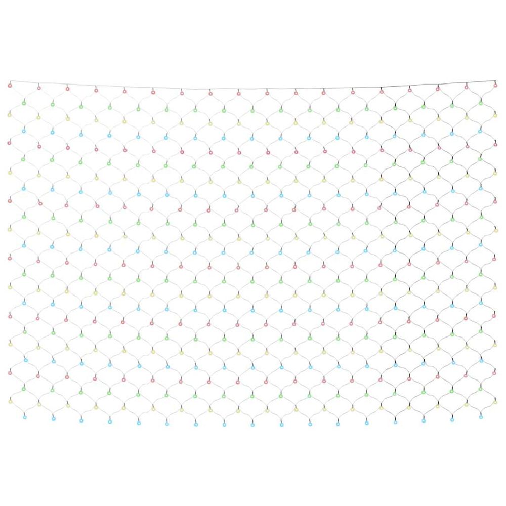 Filet lumineux coloré de noël 3x3 m 306 led intérieur/extérieur