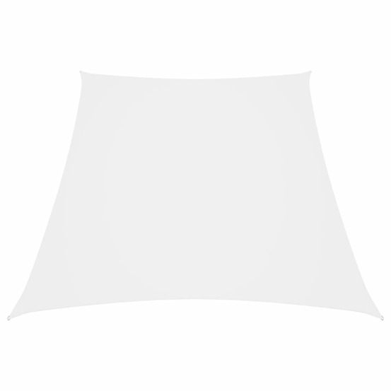 Voile de parasol tissu oxford trapèze 2/4x3 m blanc
