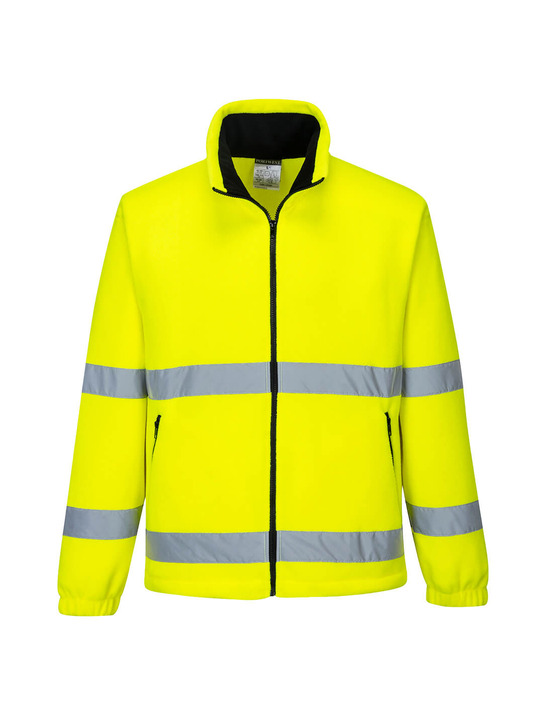 Polaire coupe vent hv - taille m - jaune - portwest