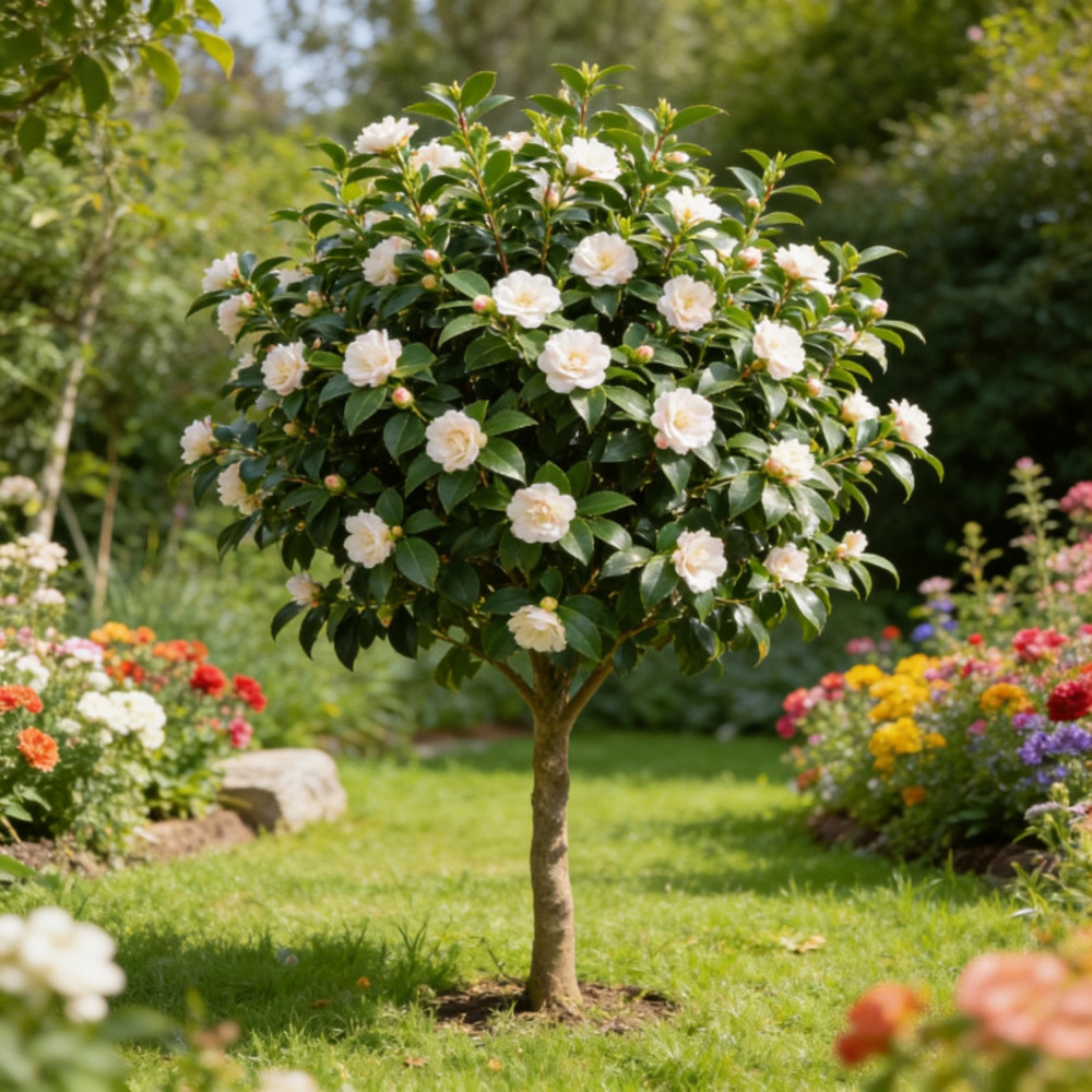 Laurier rose blanc 80/100cm pot 18l - nerium oleander