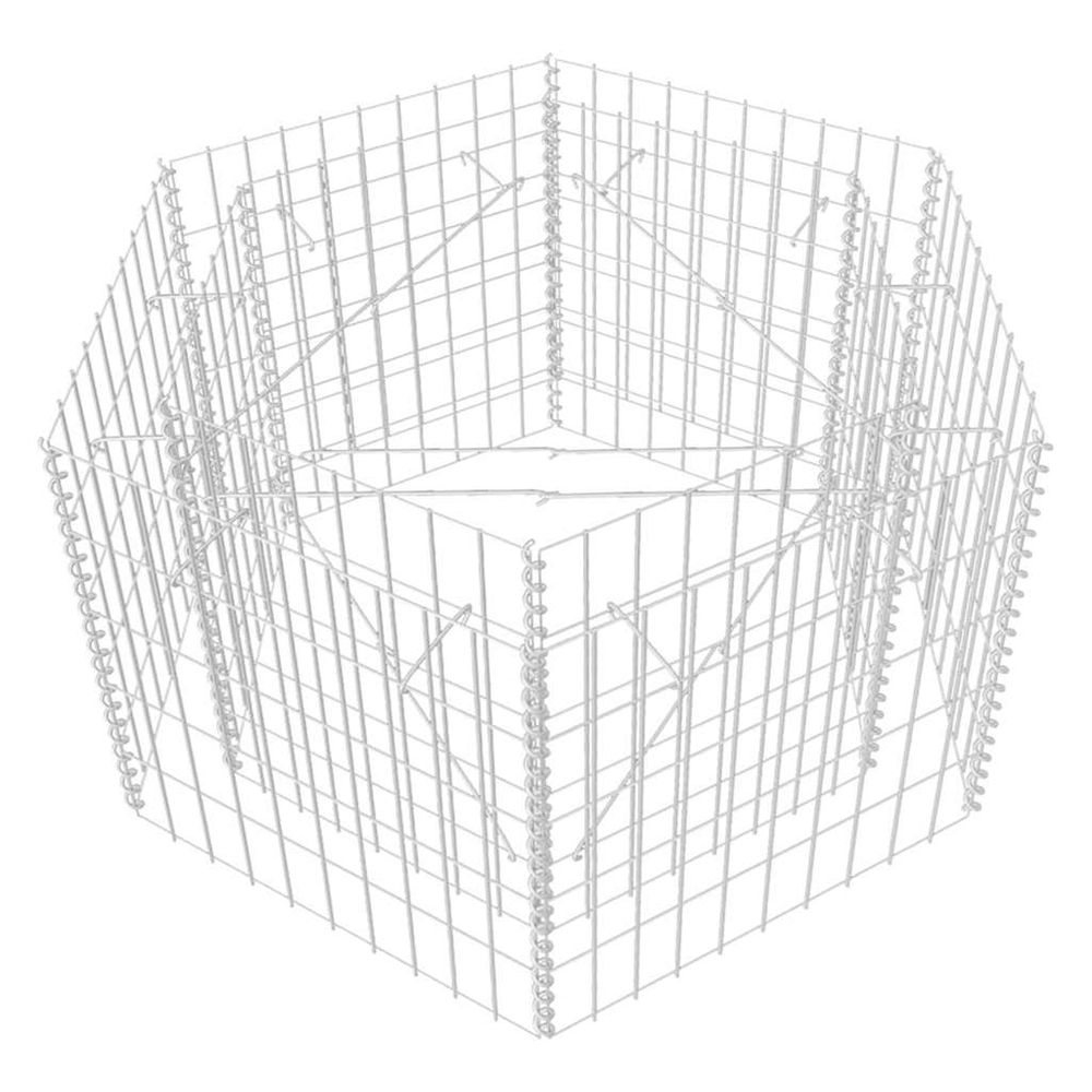 JARDINIERE GABION HEXAGONA 2-(862485)
