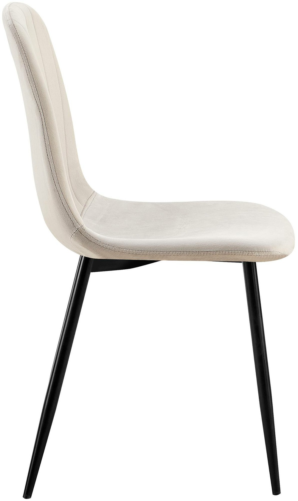 Lot de 4 chaises de salle à manger baxter en velours