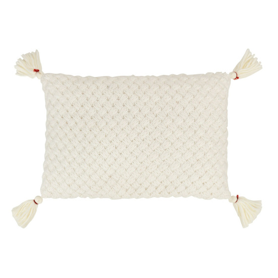 Coussin déco à franges