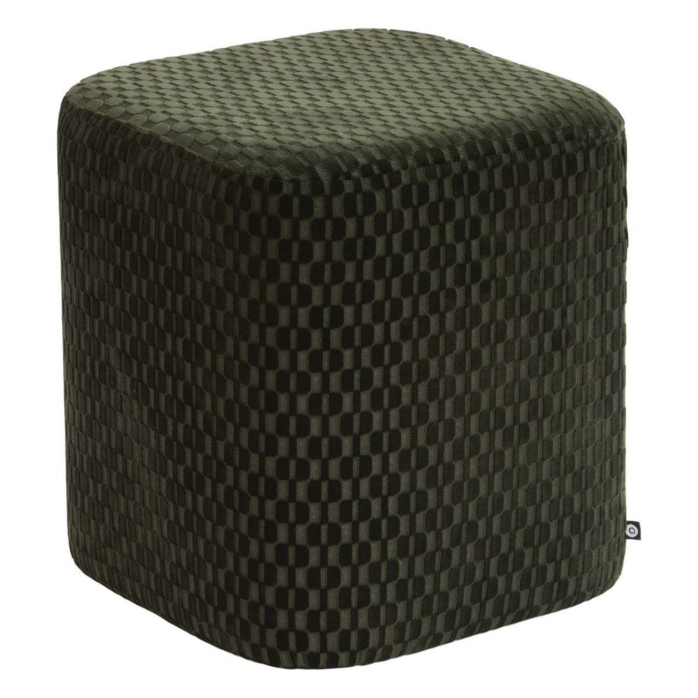 Pouf selia carré 35x35cm vert